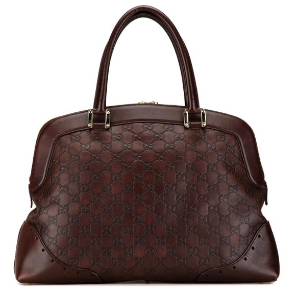 Gucci Guccissima Punch Shima Leather Satchel Y2K Collector Rare EUC - Picture 4 of 13